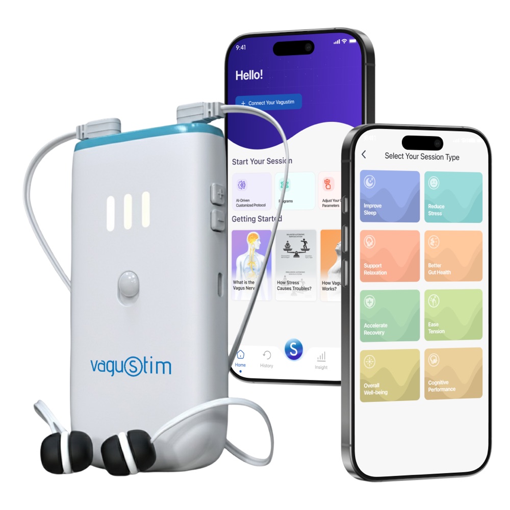 Vagustim V2 device with the companion app